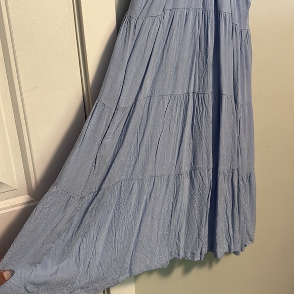 Light Blue Sleeveless Halter Sun Dress - boho - small - Picture 4 of 6